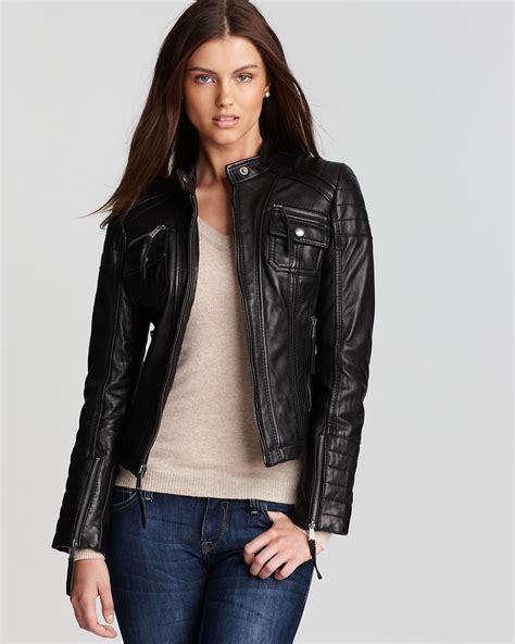 michael kors leather jackets on sale